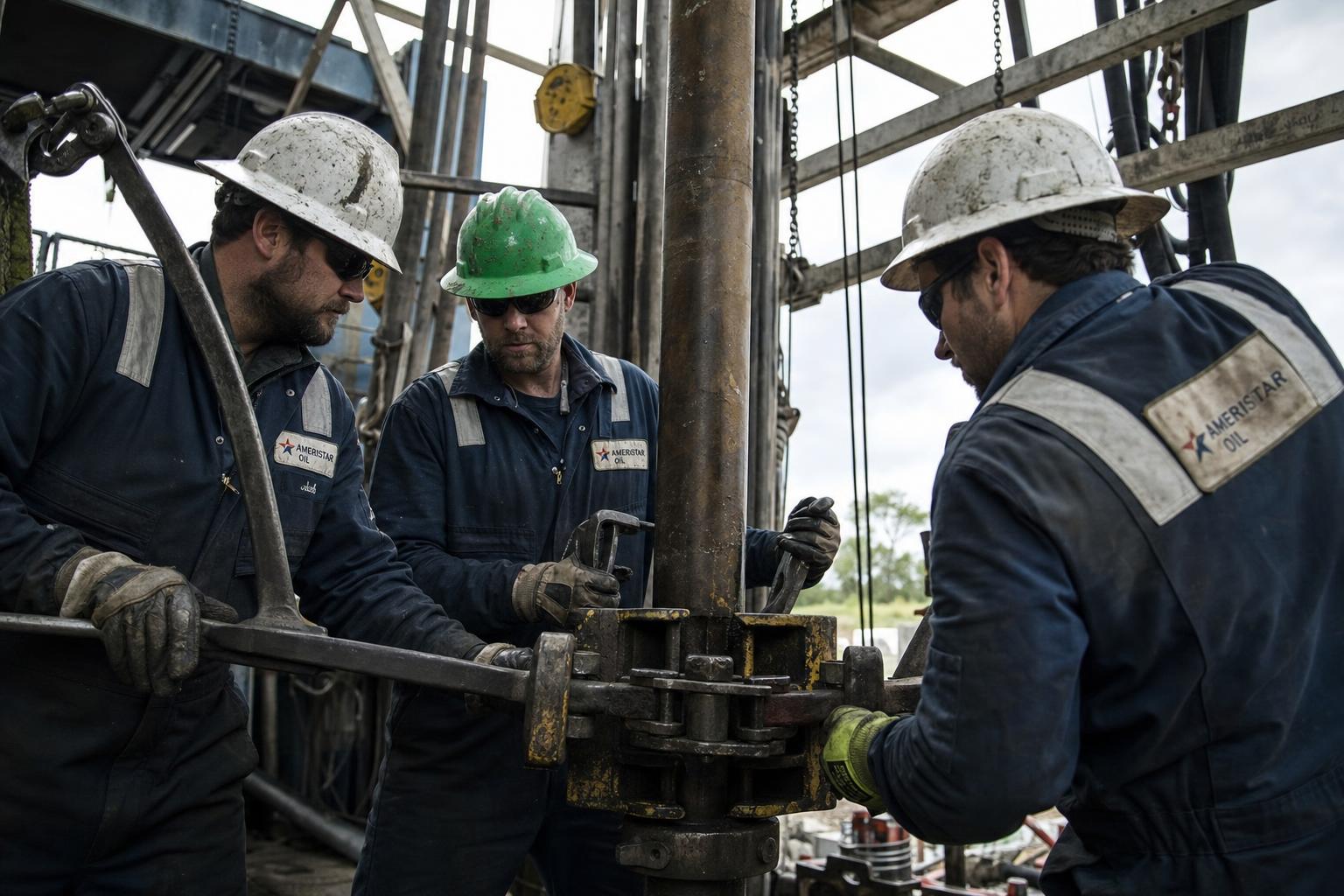 Drill floor crew